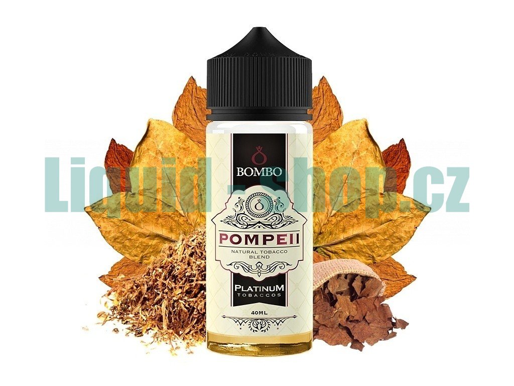 Bombo - Platinum Tobaccos - S&V - Pompeii (Tradiční tabáková směs) 40ml, produktový obrázek.