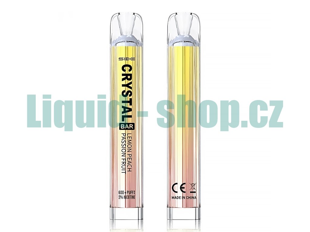 SKE Crystal BAR - Lemon Peach Passion Fruit - 20mg, produktový obrázek.