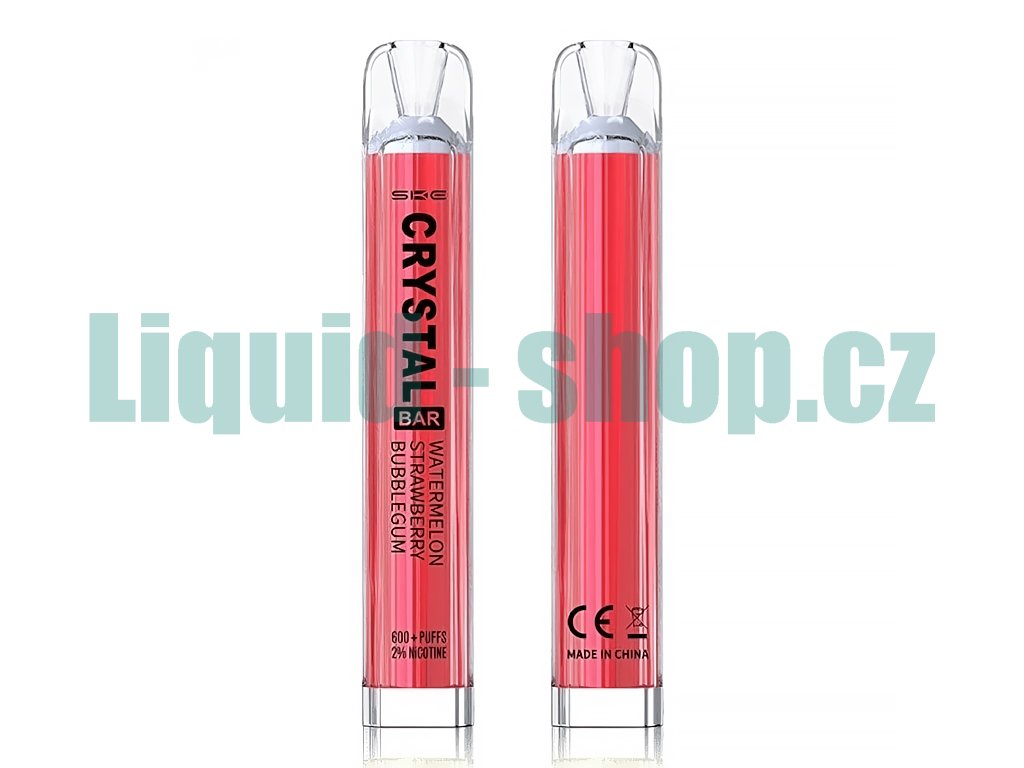 SKE Crystal BAR - Watermelon Strawberry Bubblegum - 20mg, produktový obrázek.