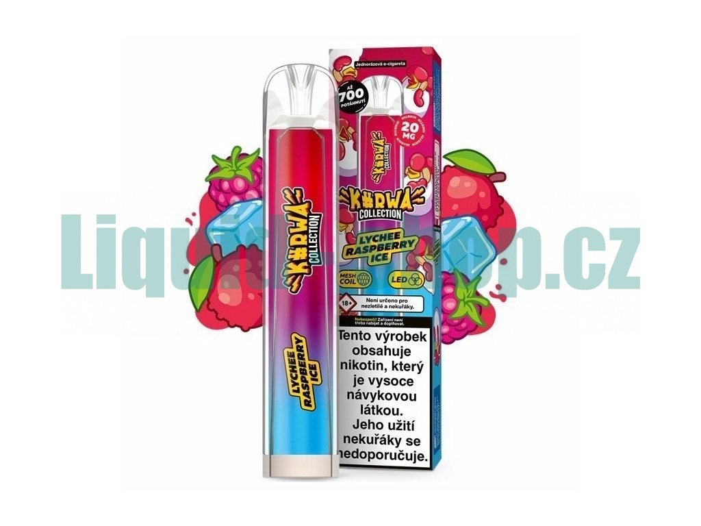 Kurwa Collection - 20mg - Lychee Raspberry ICE, produktový obrázek.
