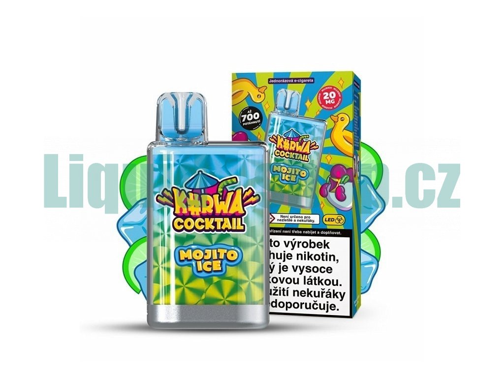 Kurwa Cocktail - 20mg - Mojito ICE, produktový obrázek.