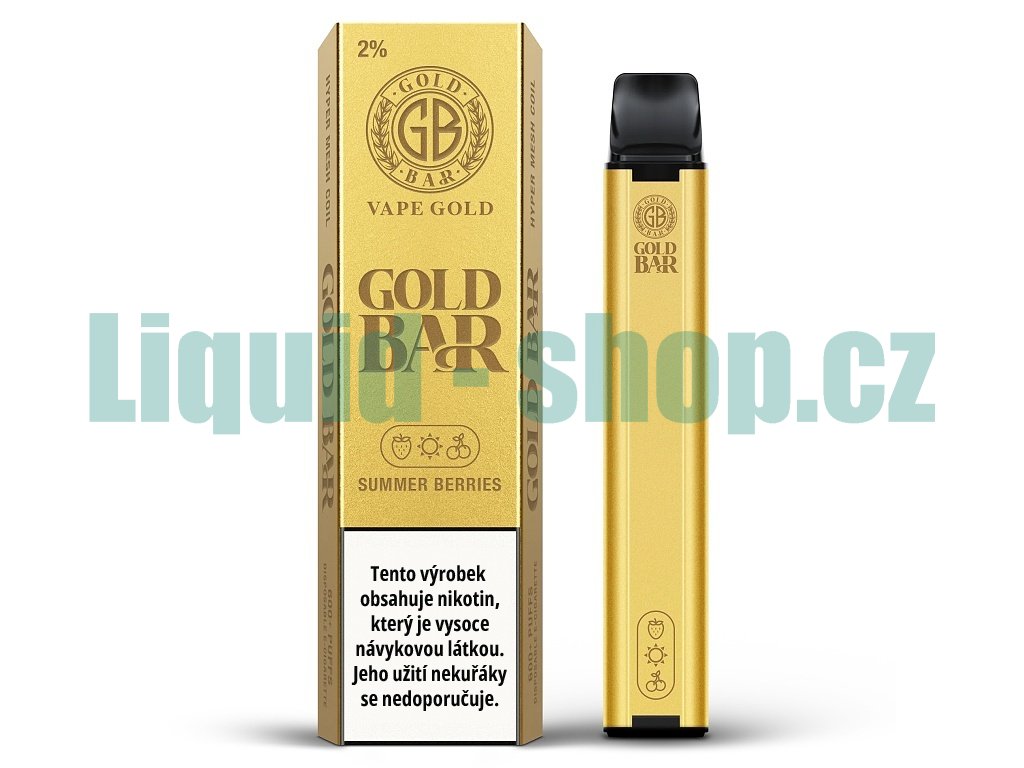 Gold Bar - Summer Berries - 20mg, produktový obrázek.