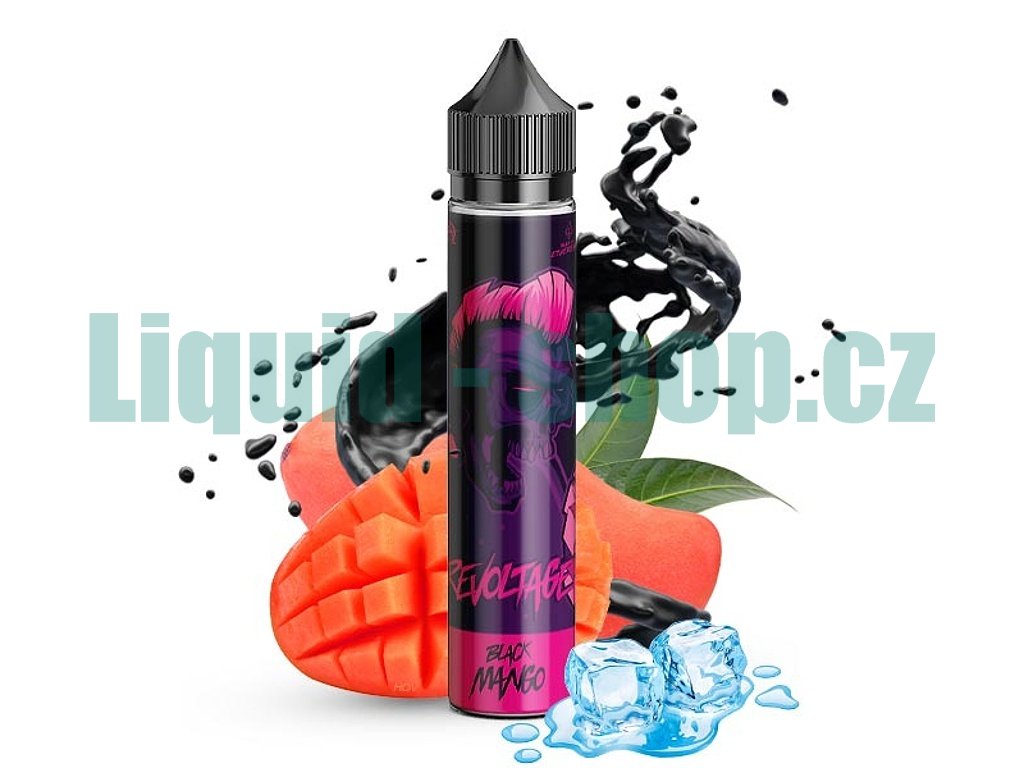 Revoltage - S&V - Black Mango (Chladivé mango) - 15ml, produktový obrázek.