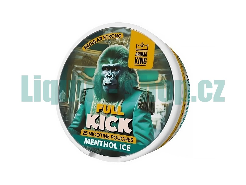 Aroma King Full Kick - nikotinové sáčky - Mentol ICE - 20mg /g, produktový obrázek.