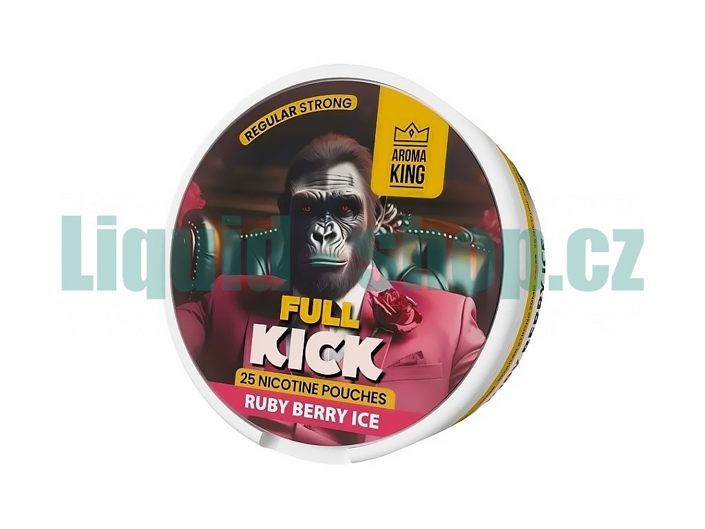 Aroma King Full Kick - nikotinové sáčky - Ruby Berry ICE - 20mg /g, produktový obrázek.