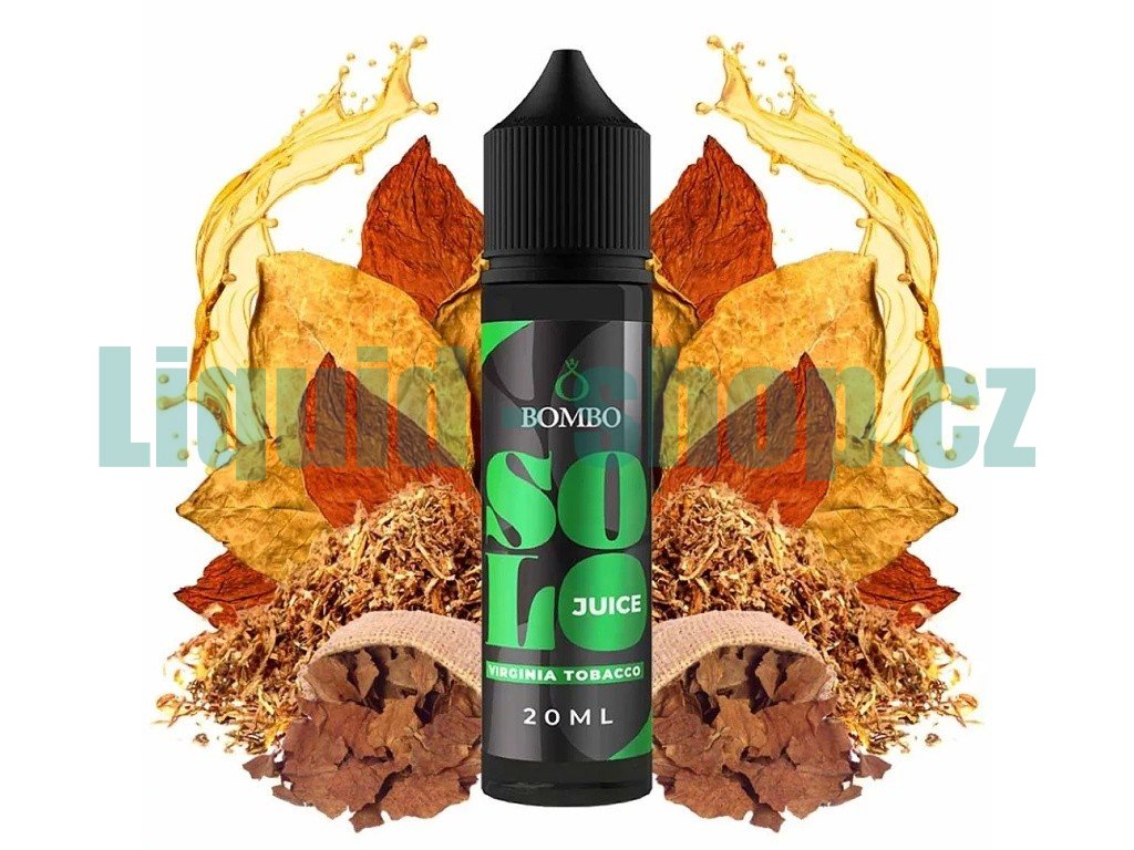 Bombo - Solo Juice - S&V - Virginia Tobacco (Virginský tabák) - 20ml, produktový obrázek.