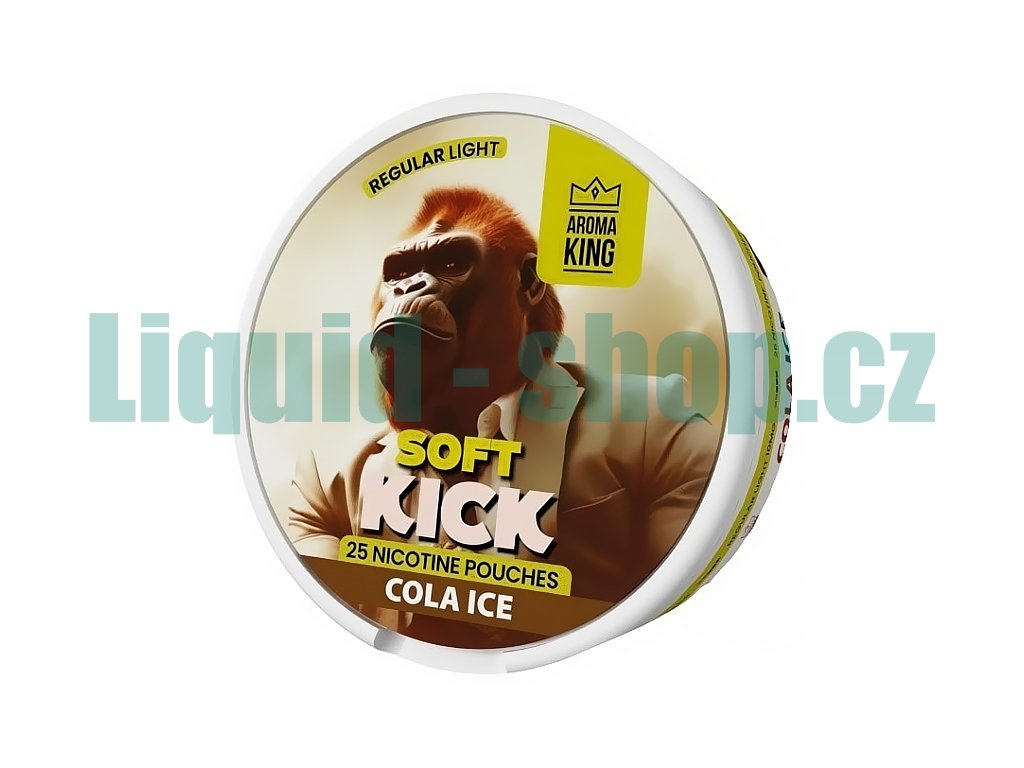 Aroma King Soft Kick - nikotinové sáčky - Cola ICE - 10mg /g, produktový obrázek.