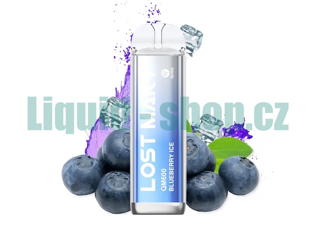 Lost Mary - QM600 - Blueberry ICE - 20mg, produktový obrázek.