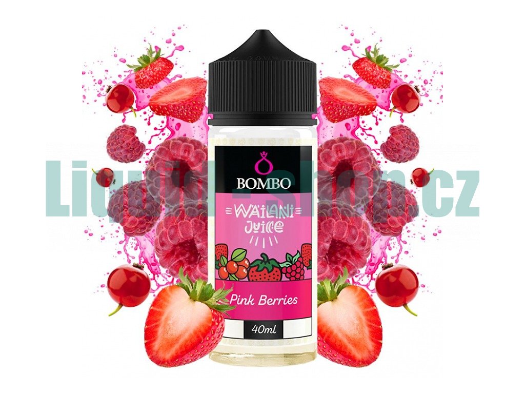 Bombo - Wailani Juice - S&V - Pink Berries (Bobulovitá směs) - 40ml, produktový obrázek.