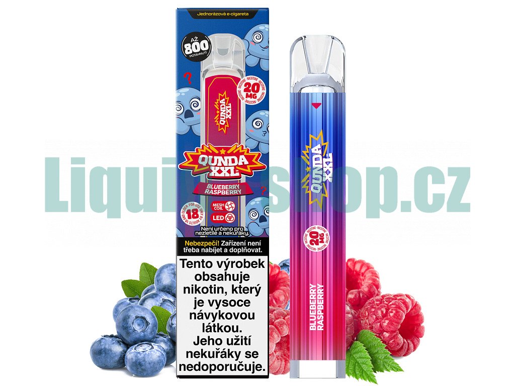 Qunda XXL - Blueberry Rasberry - 20mg, produktový obrázek.