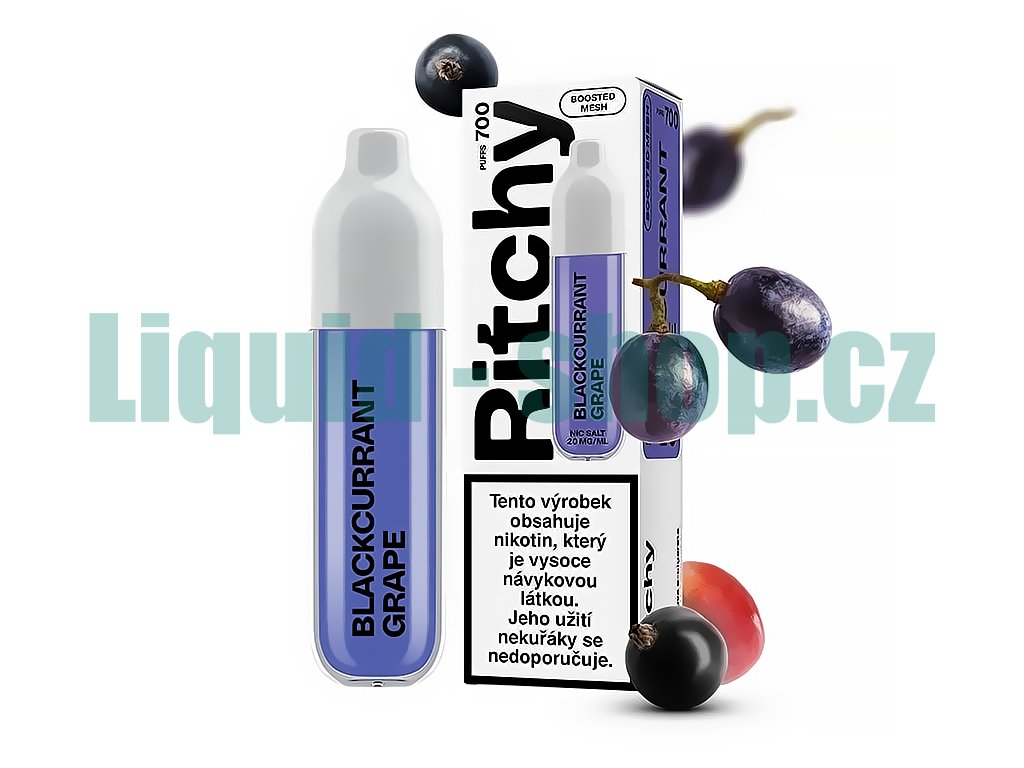Ritchy BAR 700 - Blackcurrant Grape - 20mg, produktový obrázek.