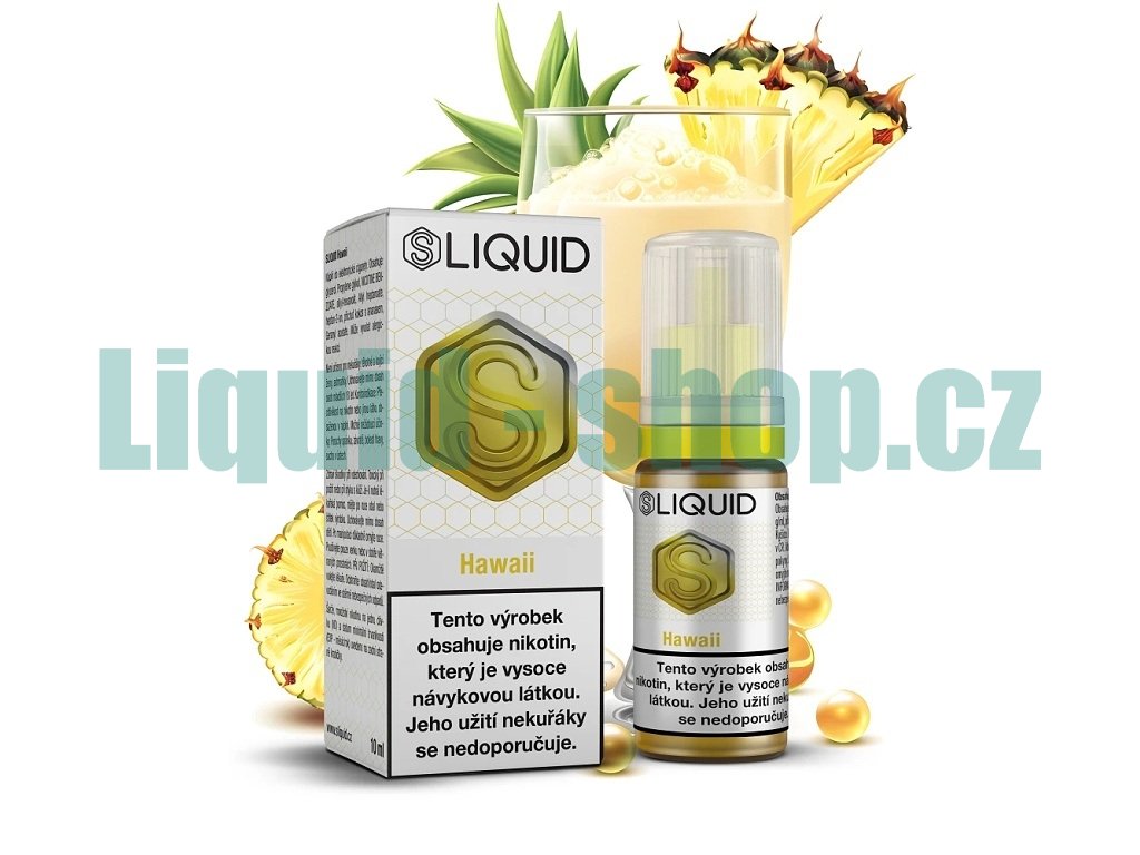 SLIQUID - Hawaii (Pina Colada a Ananas) - 10mg, produktový obrázek.