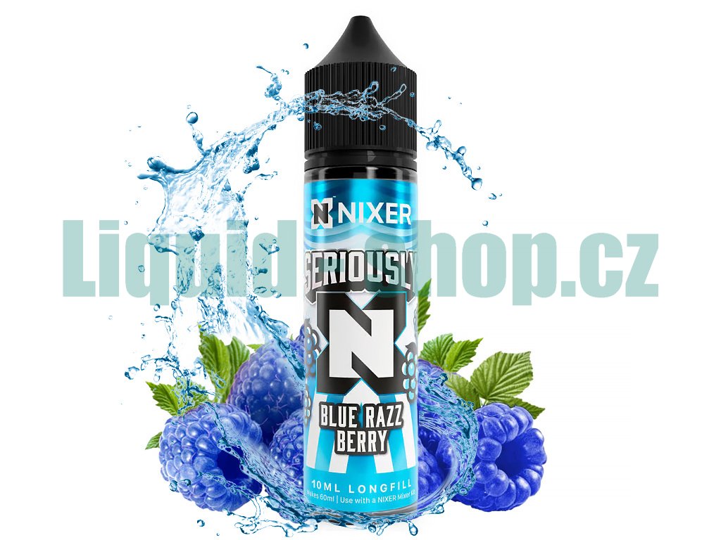 Nixer Seriously - S&V - Blue Razz Berry - 10ml, produktový obrázek.