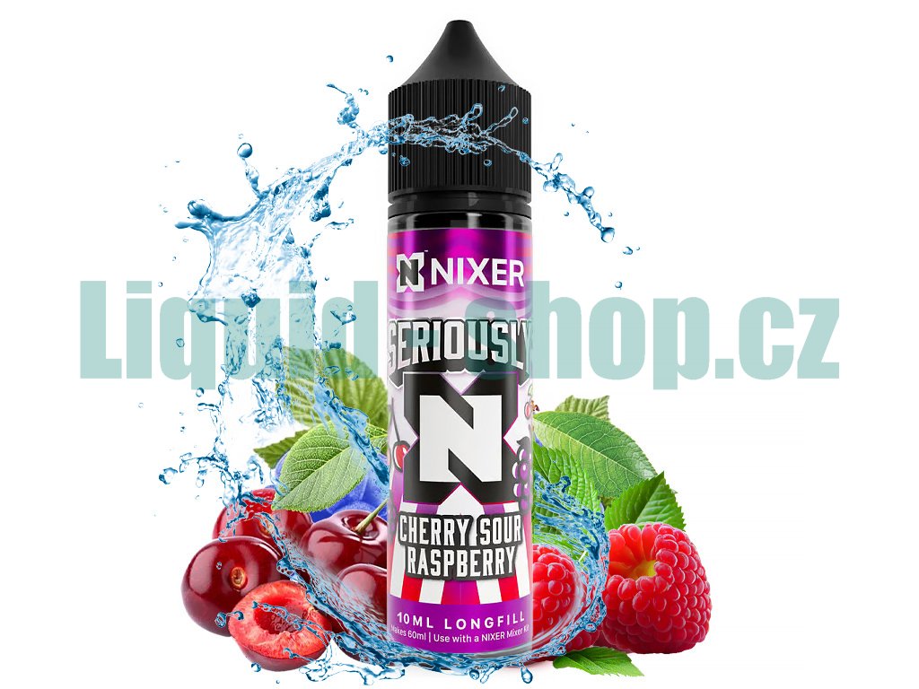 Nixer Seriously - S&V - Cherry Sour Raspberry - 10ml, produktový obrázek.