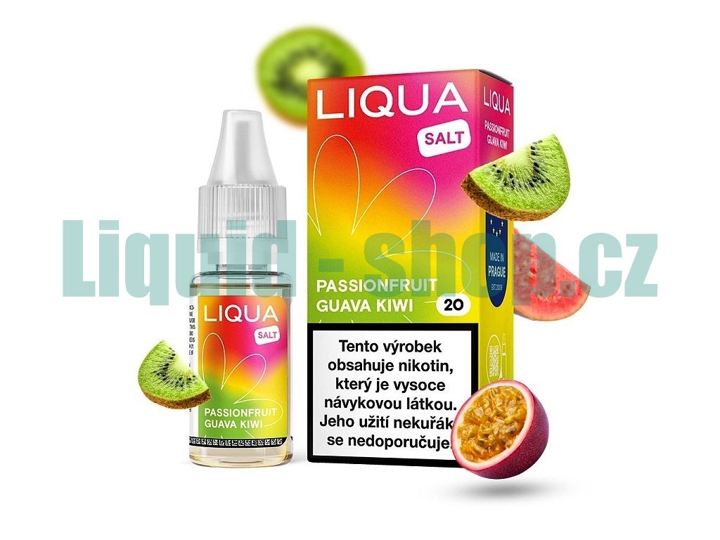 Liqua Salt - Passionfruit Guava Kiwi - 10mg, produktový obrázek.
