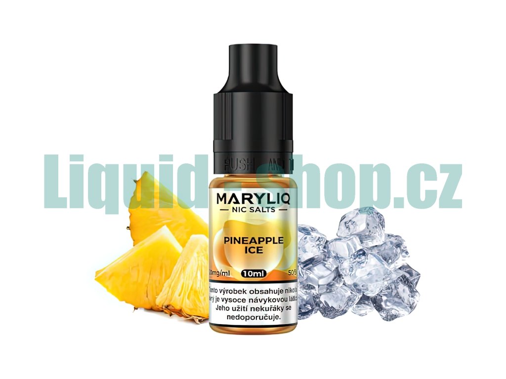 Maryliq - Salt e-liquid - Pineapple ICE - 10ml - 20mg, produktový obrázek.