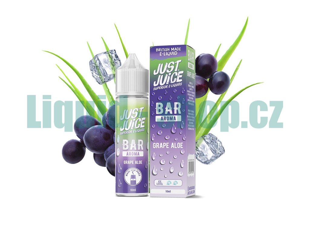 Just Juice Bar Range - S&V - Grape Aloe - 10ml, produktový obrázek.