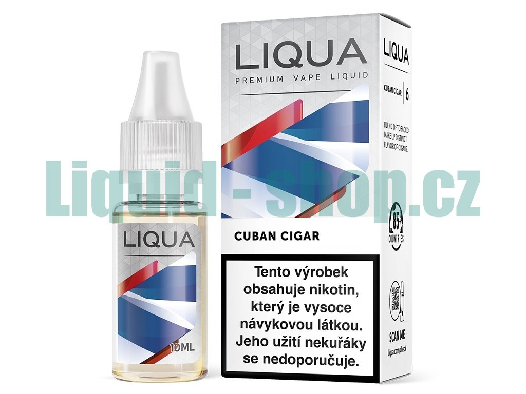 LIQUA Elements - Cuban Cigar Tobacco - 10ml - 6mg, produktový obrázek.