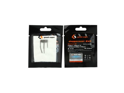 Juggernaut Kanthal A1 (28GA+38GA)*2 + Ribbon (38GA*24GA) 0,7ohm - Předmotané spirály GeekVape