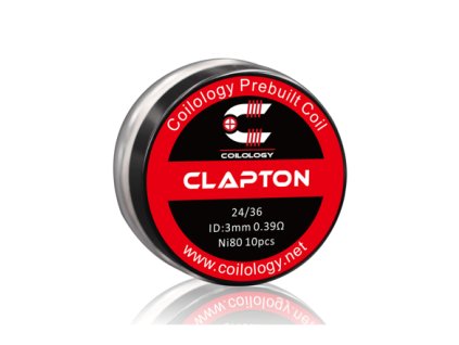 Předmotané spirálky Coilology Clapton Ni80 (0,39ohm) (10ks)
