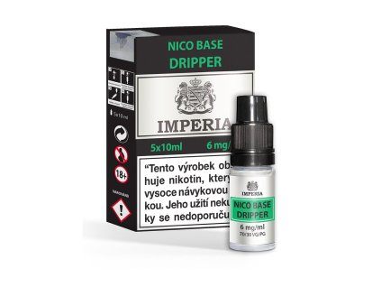 Imperia Dripper Nico Base (70VG/30PG) 5x10ml intenzita nikotinu 6mg tabáková nálepka Kolek R