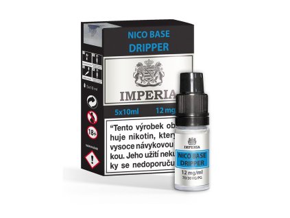 Imperia Dripper Nico Base (70VG/30PG) 5x10ml intenzita nikotinu 12mg tabáková nálepka Kolek R