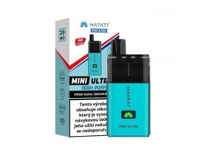 Hayati Mini Ultra 1500 - Strawberry Guava Dragon Berries - 20mg, produktový obrázek.