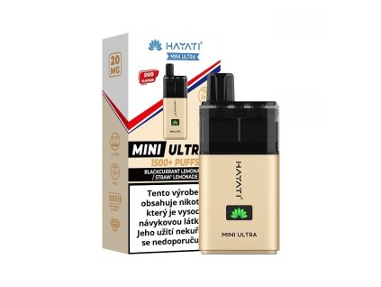 Hayati Mini Ultra 1500 - Blackcurrant Lemonade Strawberry Lemonade - 20mg, produktový obrázek.