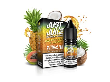 Just Juice Salt Pineapple, Papaya & Coconut (Ananas, papája & kokos) 10ml 11mg