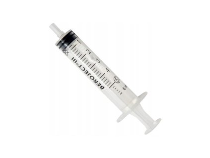 256755 injekcni strikacka s gumovym pistem objem 5 0ml