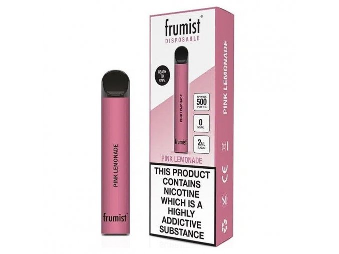 Elektronická cigareta Frumist Disposable - Pink Lemonade (Růžová limonáda) - 0mg - Zero