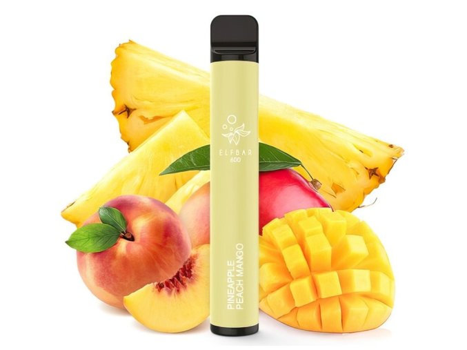 Elf Bar 600 - 20mg - Pineapple Peach Mango (Ananas s broskví a mangem), produktový obrázek.