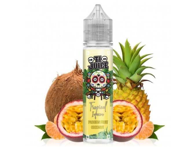 TI Juice Tropical Infusions - Shake & Vape - Passionfruit Coconut - 12ml, produktový obrázek.