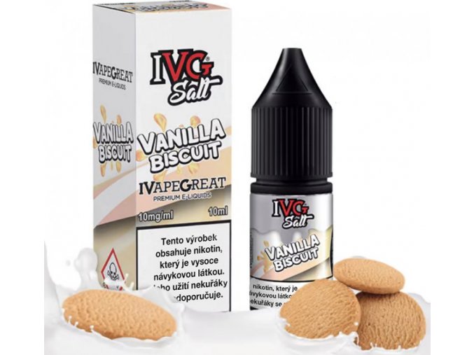 Liquid I VG SALT Vanilla Biscuit 10ml - 10mg