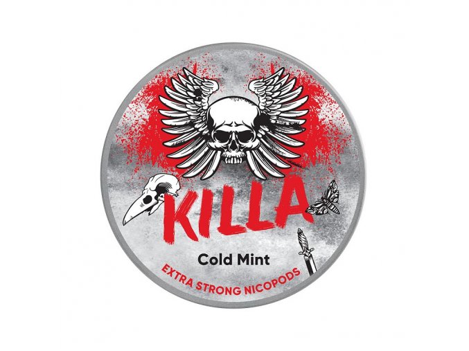 KILLA - nikotinové sáčky - Cold Mint - 16mg /g, produktový obrázek.