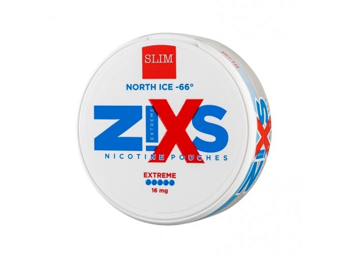 NIXS Z!XS - nikotinové sáčky - North ICE -66 - 16mg /g, produktový obrázek.