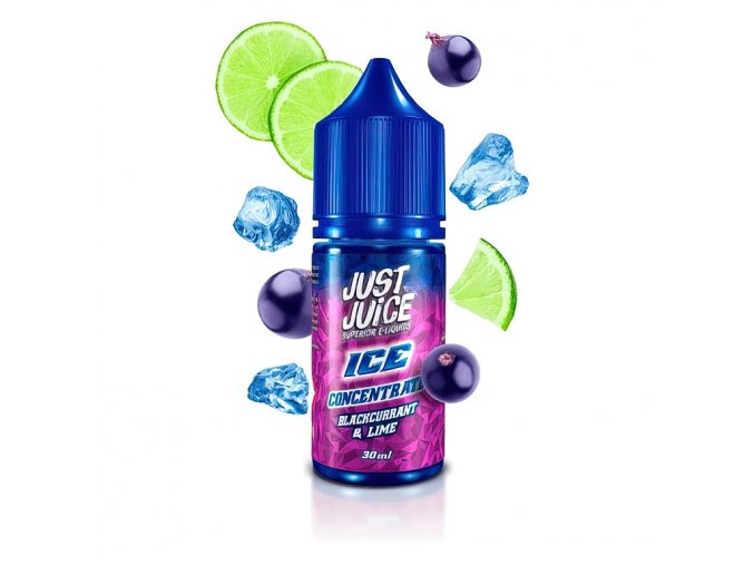 Just Juice - Příchuť - Blackcurrant Lime ICE - 30ml, produktový obrázek.