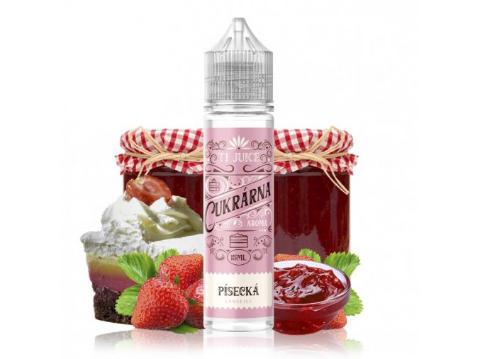 TI Juice Cukrárna - Shake & Vape - Písecká - 15ml, produktový obrázek.