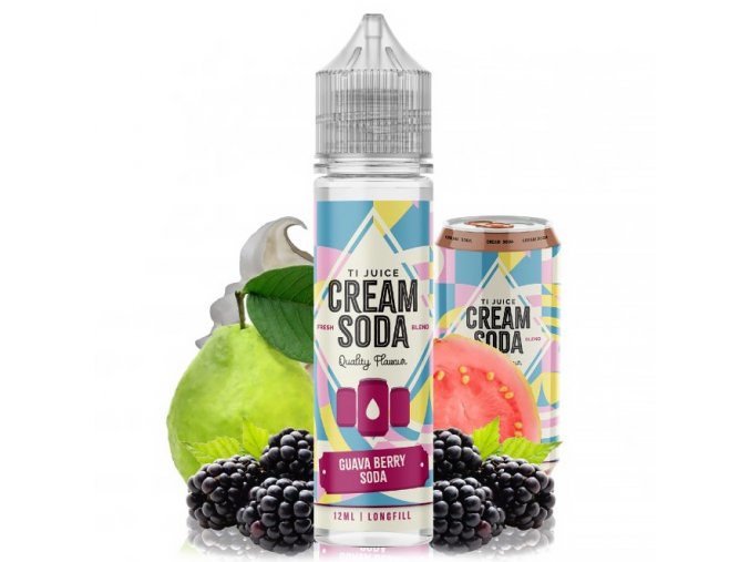 TI Juice Cream Sodas - Shake & Vape - Guava Berry Soda - 12ml, produktový obrázek.