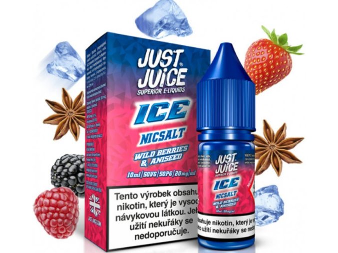 Liquid Just Juice SALT ICE Wild Berries & Aniseed 10ml - 11mg