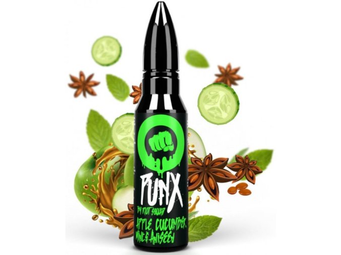 Příchuť Riot Squad PUNX Shake and Vape 20ml Apple, Cucumber, mint & Anise