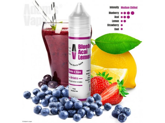 Příchuť Adam´s Vape Shake and Vape 12ml Blueberry Acai Lemonade