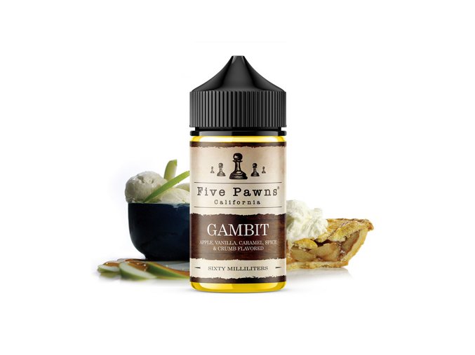 Příchuť Five Pawns Original S&V: Gambit (Jablečný koláč se šlehačkou a zmrzlinou) 20ml