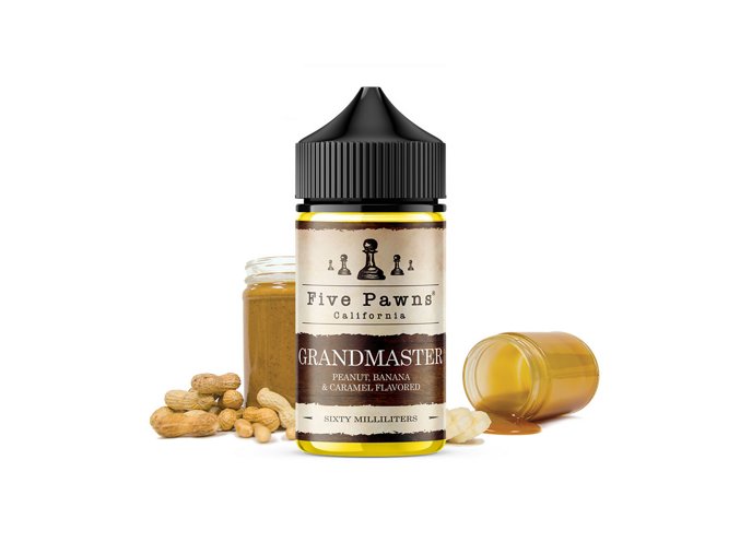 Příchuť Five Pawns Original S&V: Grandmaster (Arašídové máslo s karamelem a banánovým krémem) 20ml