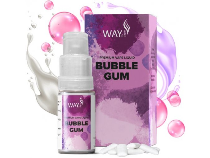 Liquid WAY to Vape Bubble Gum 10ml-0mg