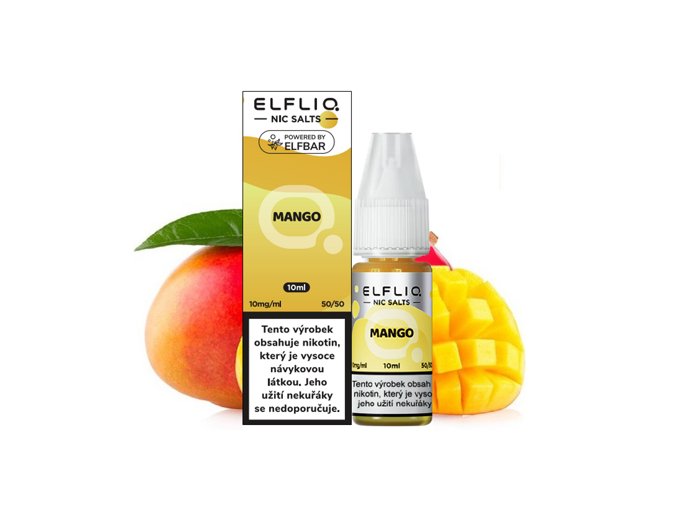 E-liquid Elfliq Salt 10ml / 10mg: Mango (Tropické mango)