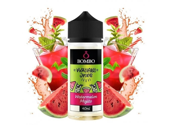 Bombo - Wailani Juice - S&V - Watermelon Mojito (Melounové mojito) 40ml, produktový obrázek.