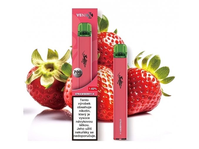 VENIX - Strawberry X - 18mg, produktový obrázek.