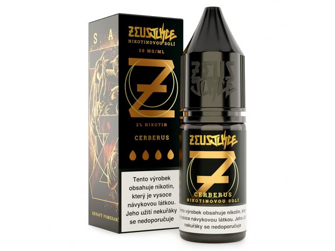 Zeus Juice Salt - E-liquid - Cerberus - 10ml - 20mg, produktový obrázek.