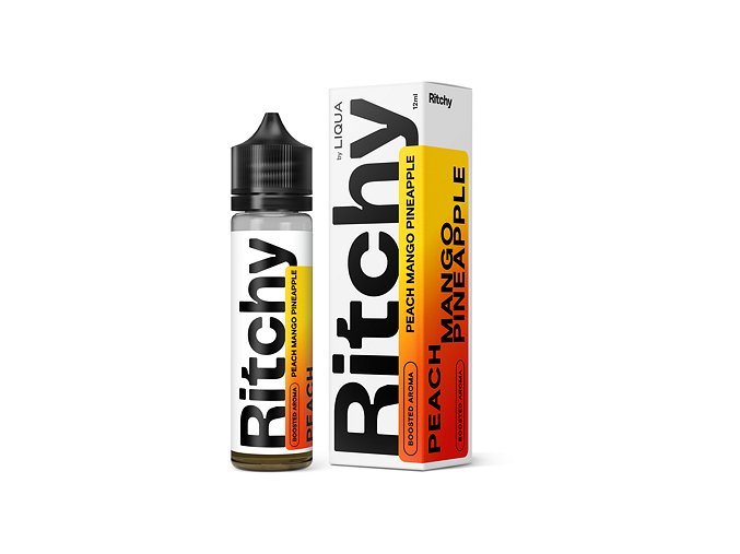 Příchuť Ritchy S&V: Peach Mango Pineapple (Broskev, mango a ananas) 12ml